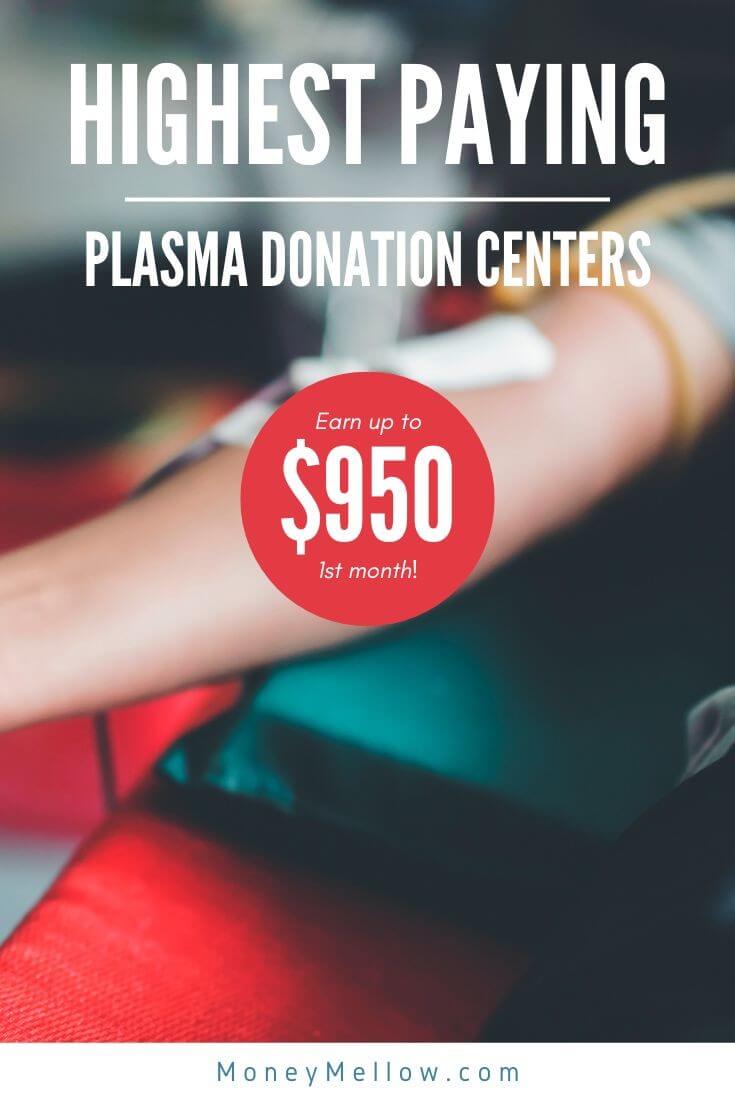 25 Highest Paying Plasma Donation Centers Near Me (Earn up to 950